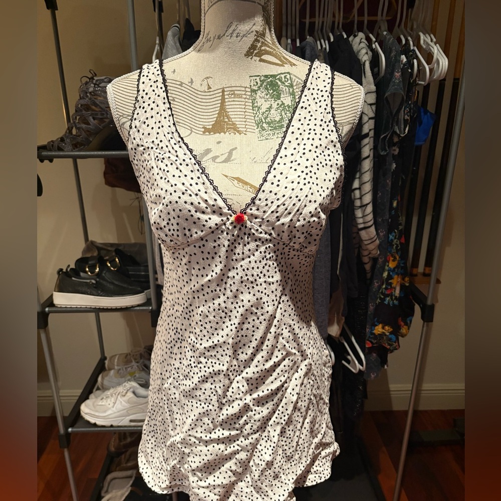 Wild Fable Black and White Polka Dot Chemise